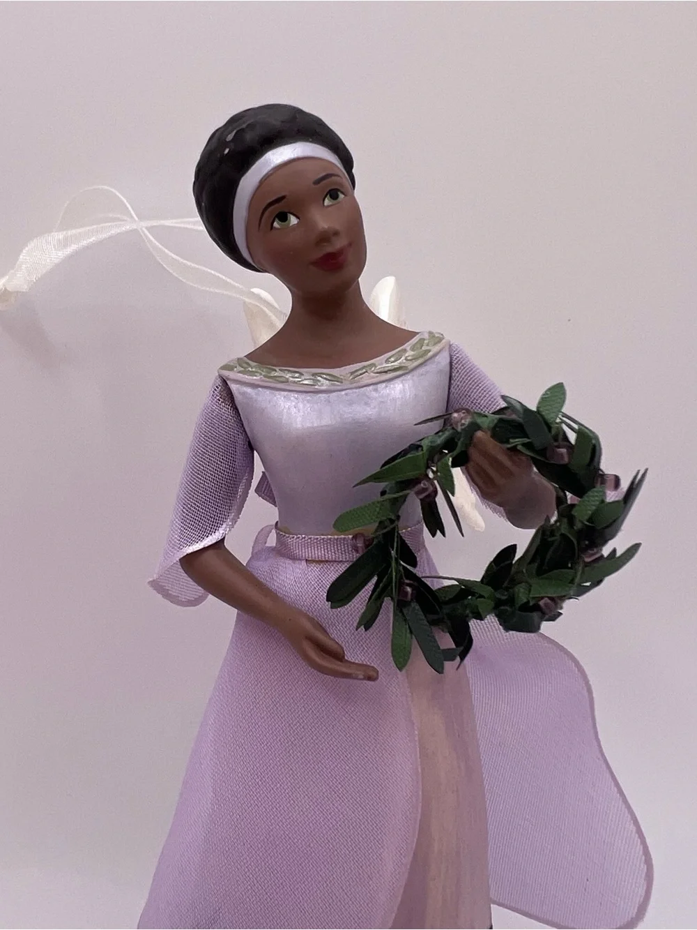 Hallmark Lavender Angel with Wreath Keepsake Ornament